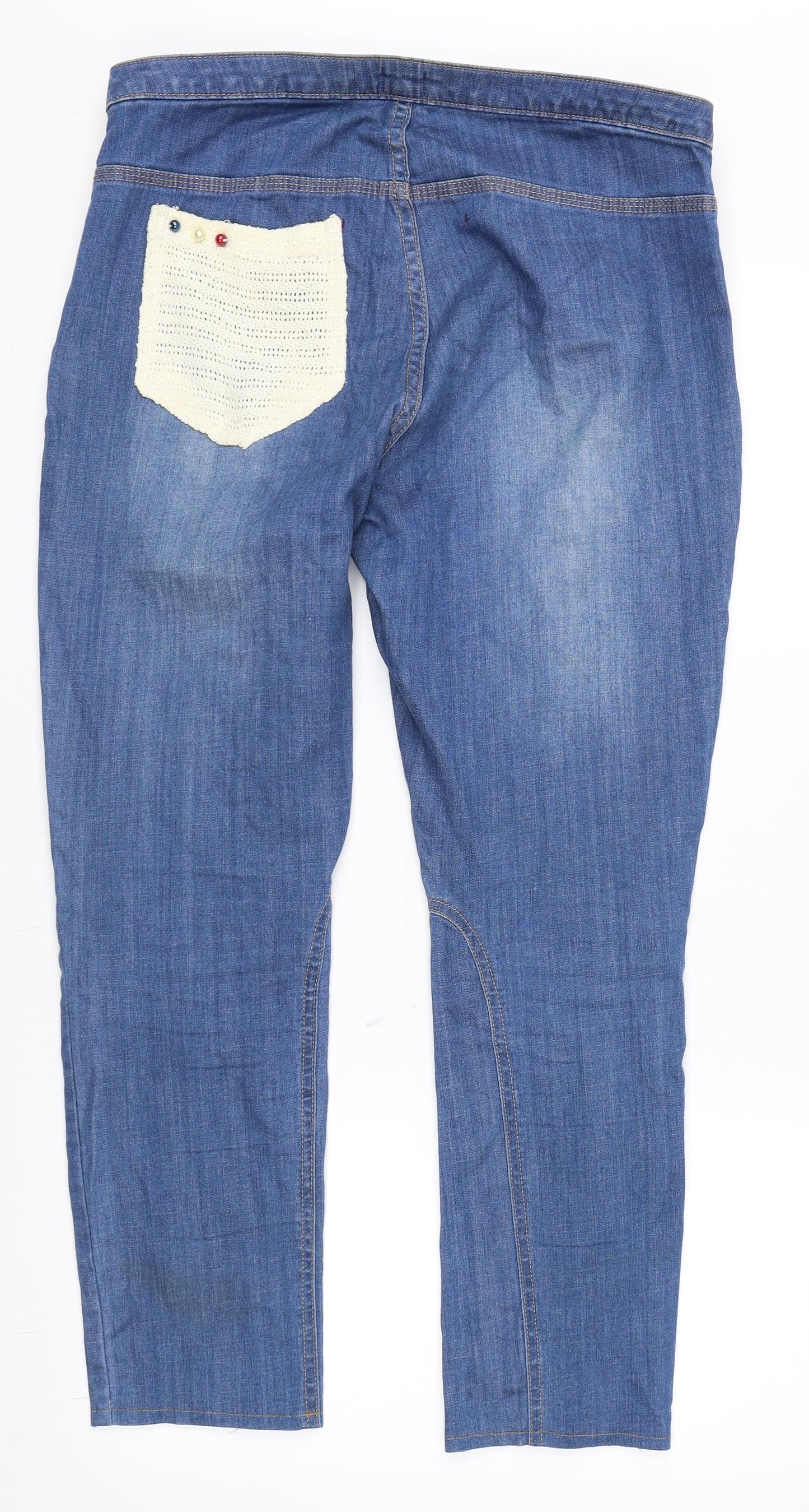 H&M Womens Blue   Straight Jeans Size 14 L30 in