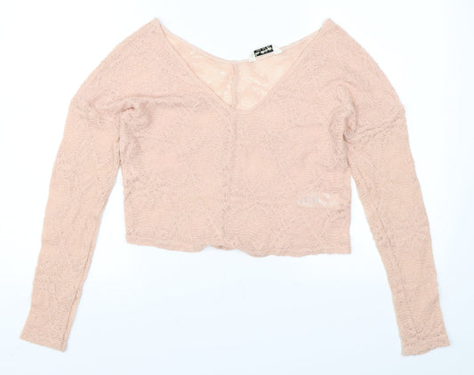 Miss Selfridge Womens Pink   Pullover Jumper Size 4