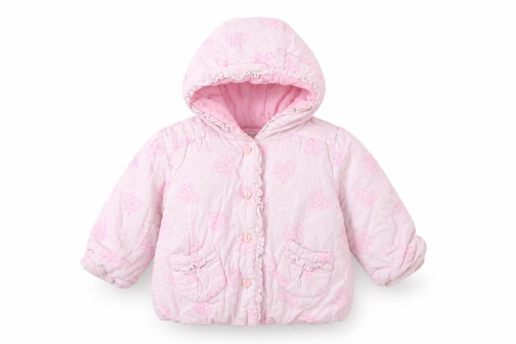 Pitter Patter Girls Pink   Jacket  Size 6-9 Months  - Love heart print