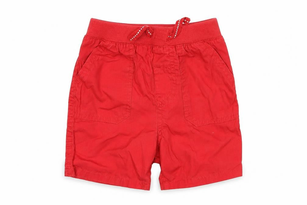 F&F Girls Red   Cargo Trousers Size 9-12 Months