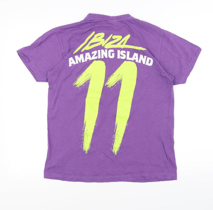 Preloved Matinee Womens Purple   Basic T-Shirt Size S - Back