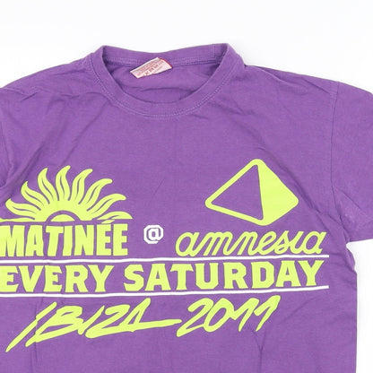 Preloved Matinee Womens Purple   Basic T-Shirt Size S - Detail