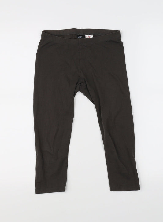 H&M Girls Grey   Cropped Trousers Size 11-12 Years