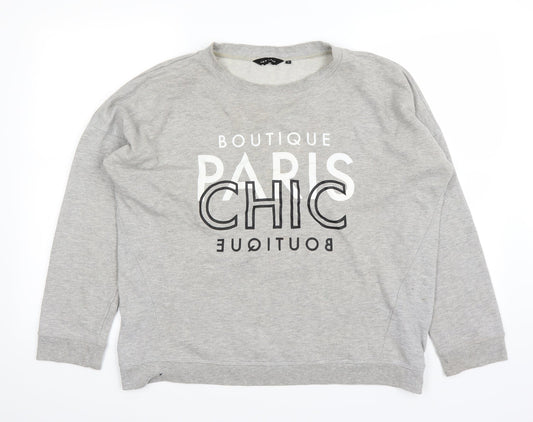 New Look Womens Grey   Pullover Jumper Size 16