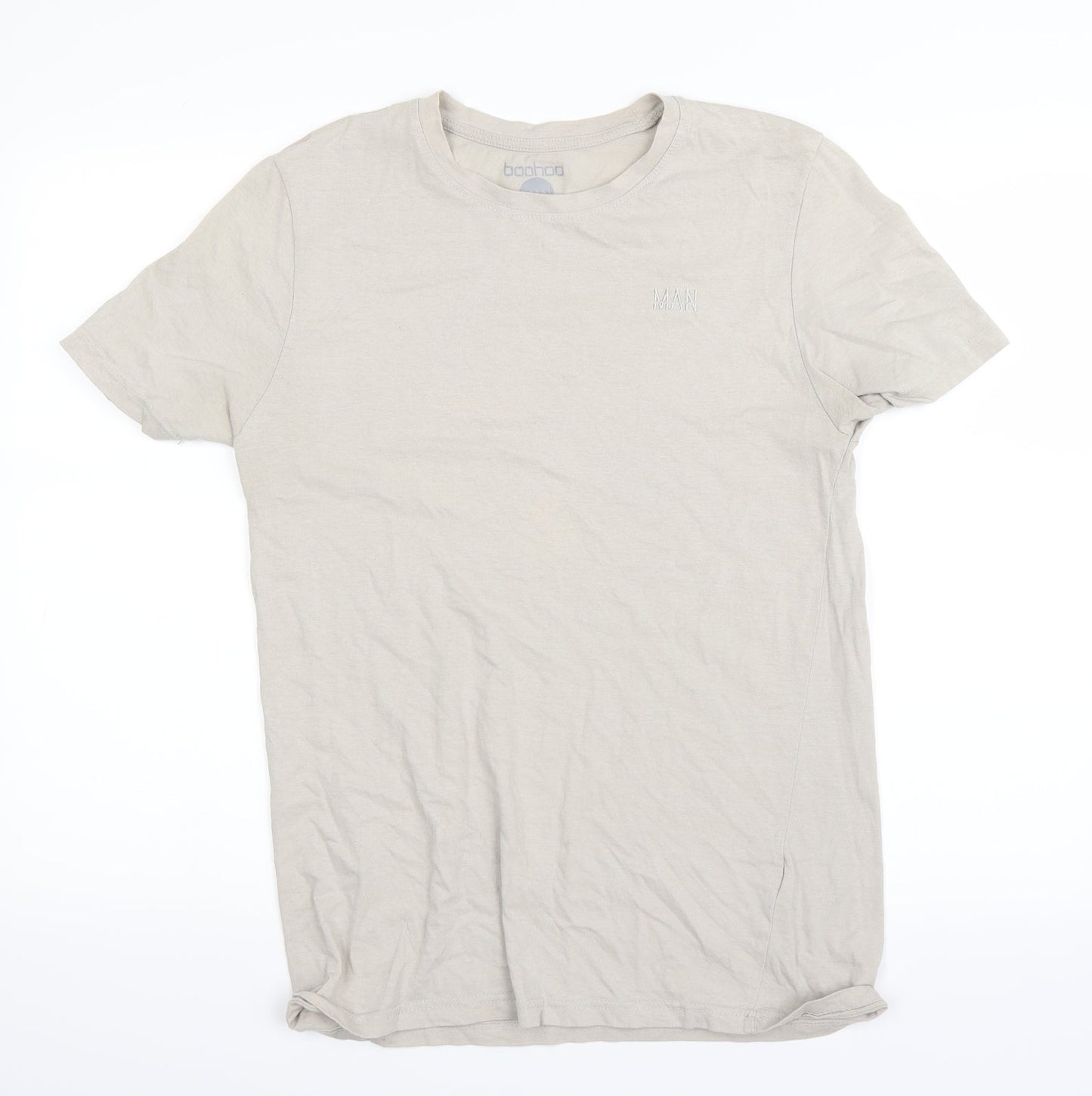Boohoo Mens Grey    T-Shirt Size L