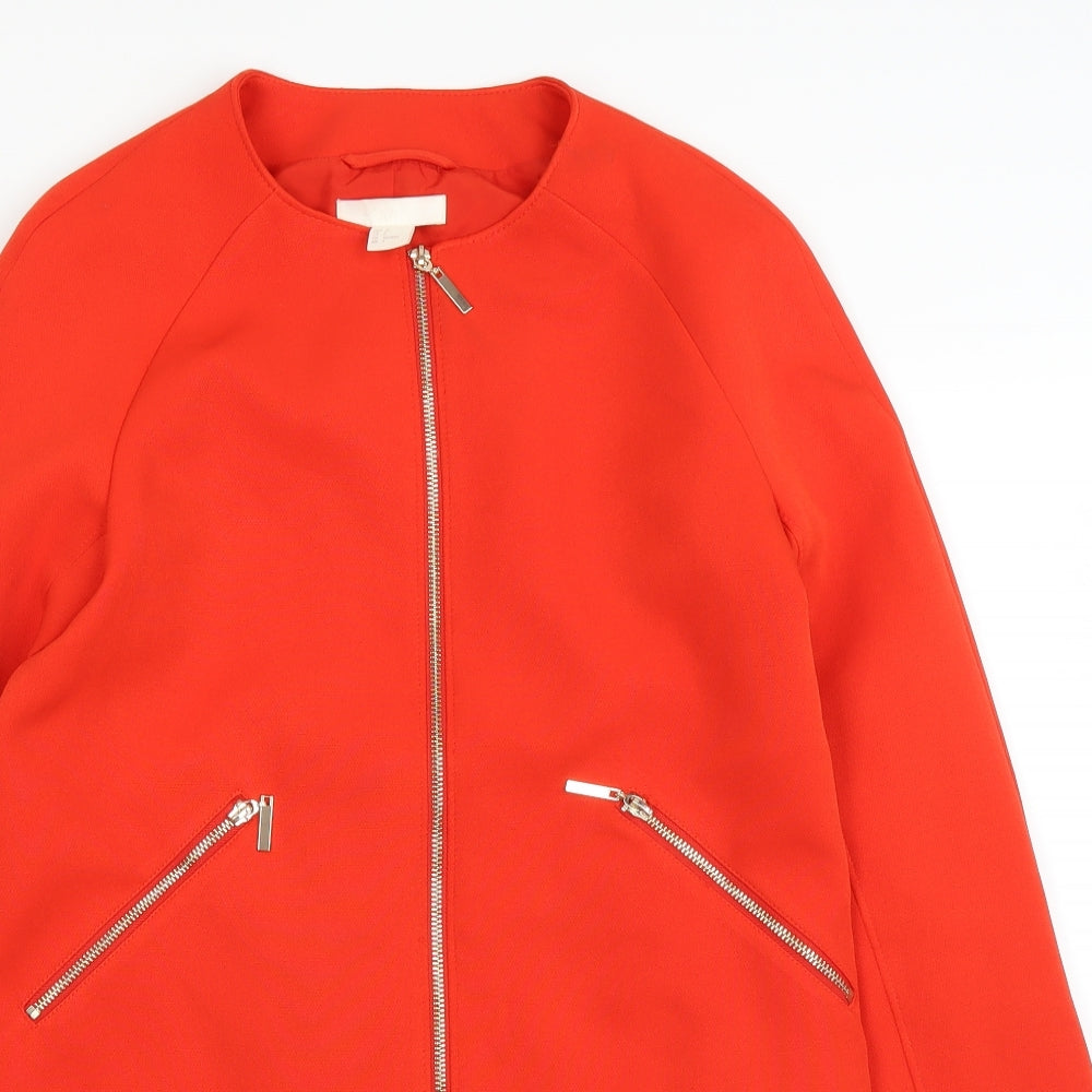 H&M Womens Red   Jacket  Size 8