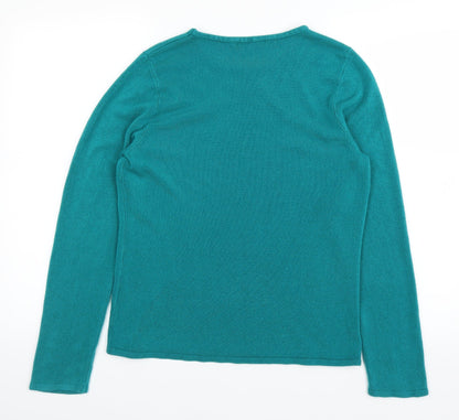 Bonmarché Womens Blue Pullover Jumper Size M