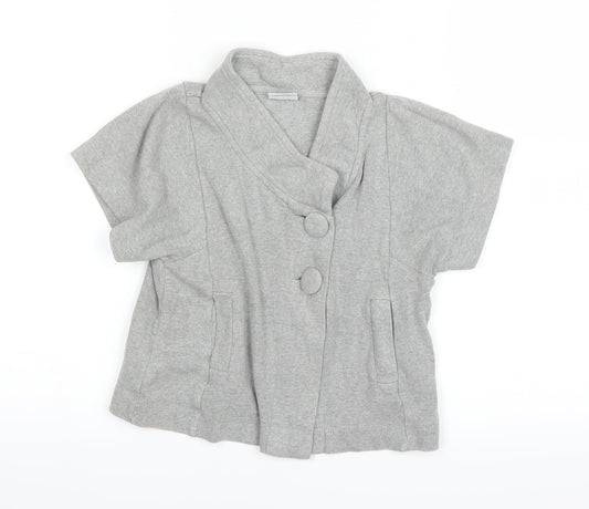 NEXT Girls Grey   Cardigan Jumper Size 6 Years