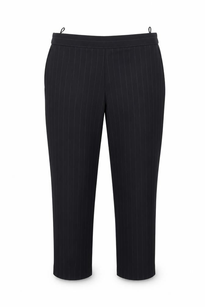 Bonmarché Womens Blue Striped Trousers Size 18 L22 in