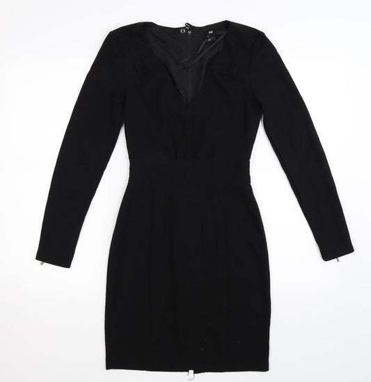 H&M Womens Black   Bodycon  Size 6