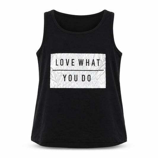 Young Dimension Girls Black   Basic Tank Size 12-13 Years  - love what you do