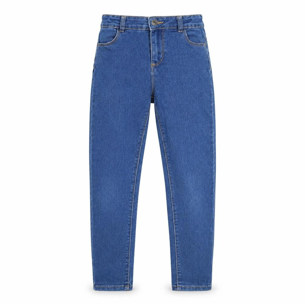 denim  Girls Clear Batik Denim Skinny Jeans Size 9-10 Years