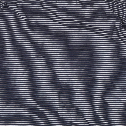 Atmosphere Womens Blue Striped Jersey Basic T-Shirt Size 10
