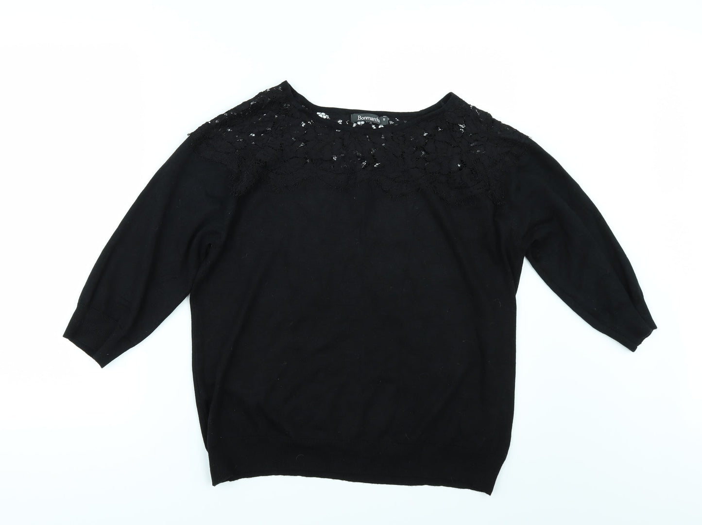 Bonmarché Womens Black   Basic T-Shirt Size S