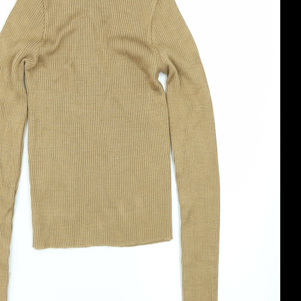 Miss Selfridge Womens Beige   Pullover Jumper Size 8