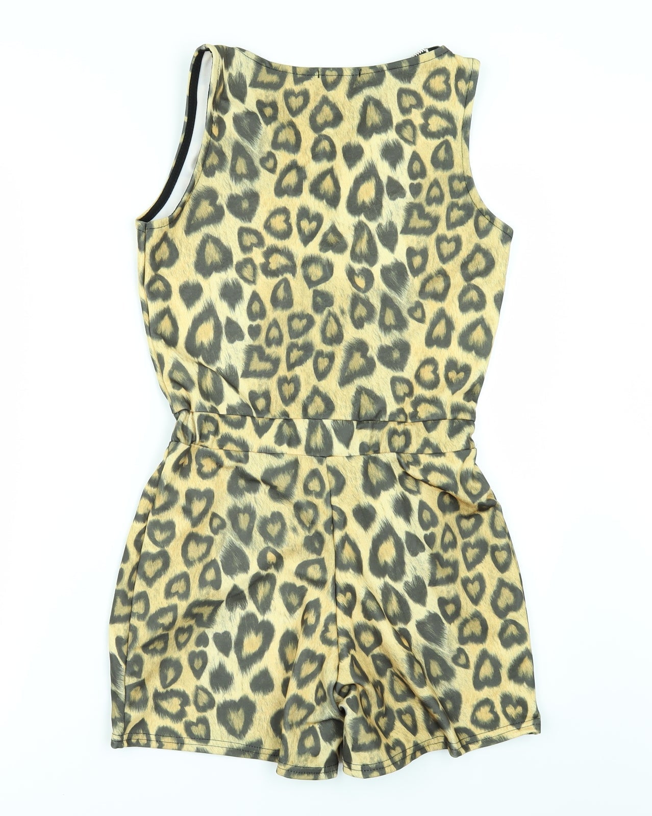Kiah Womens Yellow Animal Print  Playsuit One-Piece Size 10