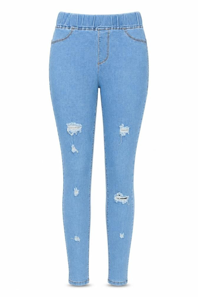 V&F Womens Blue  Denim Jegging Jeans Size M L27 in