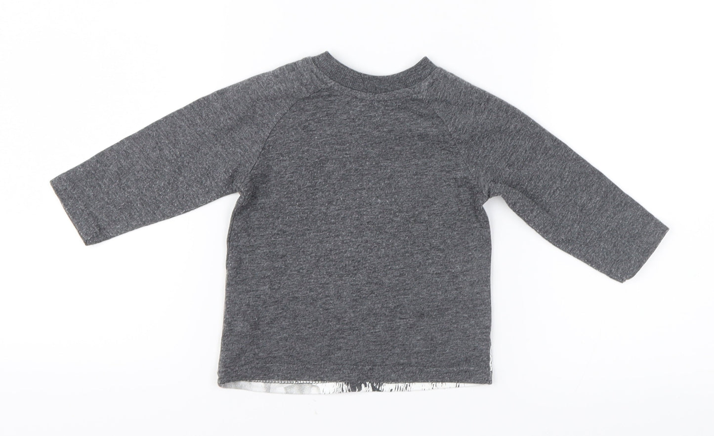 George Boys Grey Geometric  Basic T-Shirt Size 3-6 Months