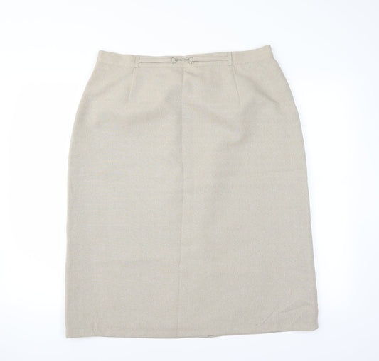 Le Bon Marché Womens Beige   Straight & Pencil Skirt Size 20