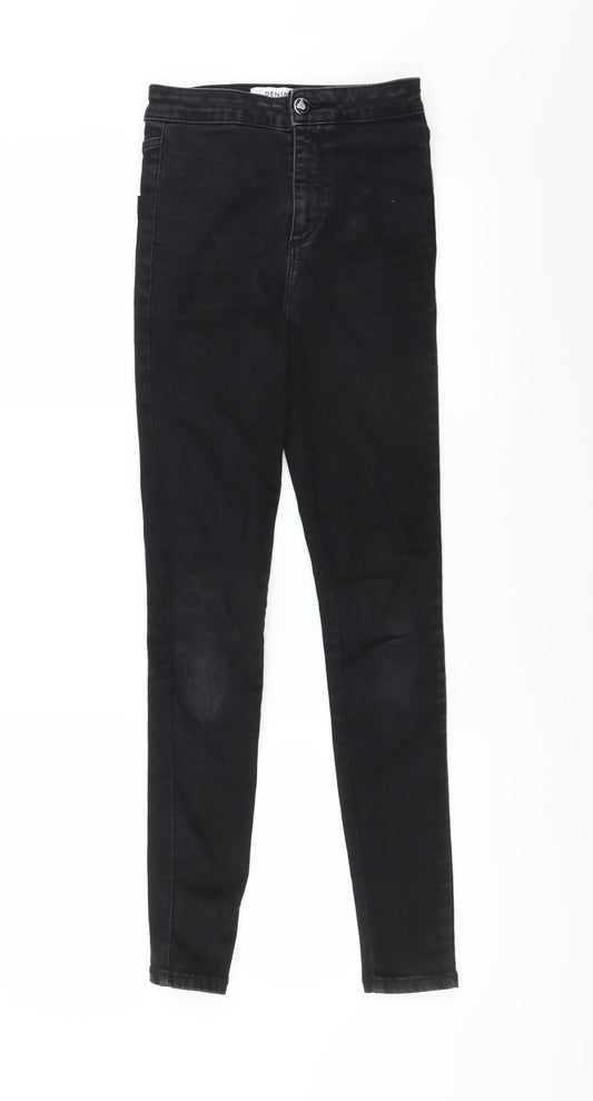 Miss Selfridge Womens Black   Skinny Jeans Size 6 L27 in