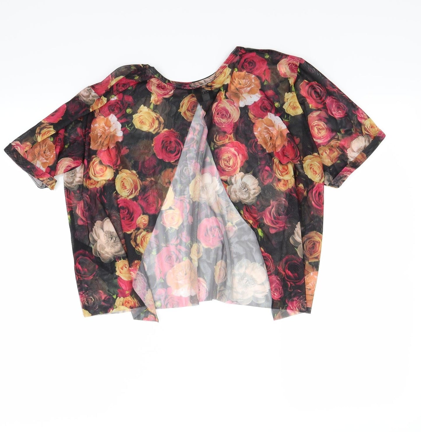 ASOS Womens Black Floral  Basic Blouse Size 10