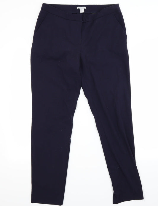H&M Womens Blue   Trousers  Size 12 L27 in