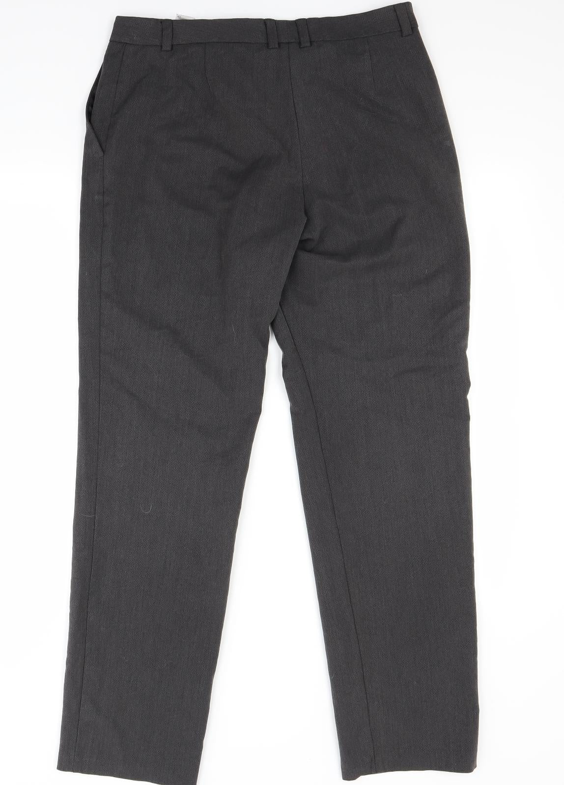 Marks and Spencer Womens Grey   Trousers  Size 12 L28 in