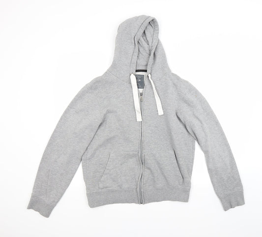 Ceader wood state Mens Grey   Full Zip Hoodie Size M