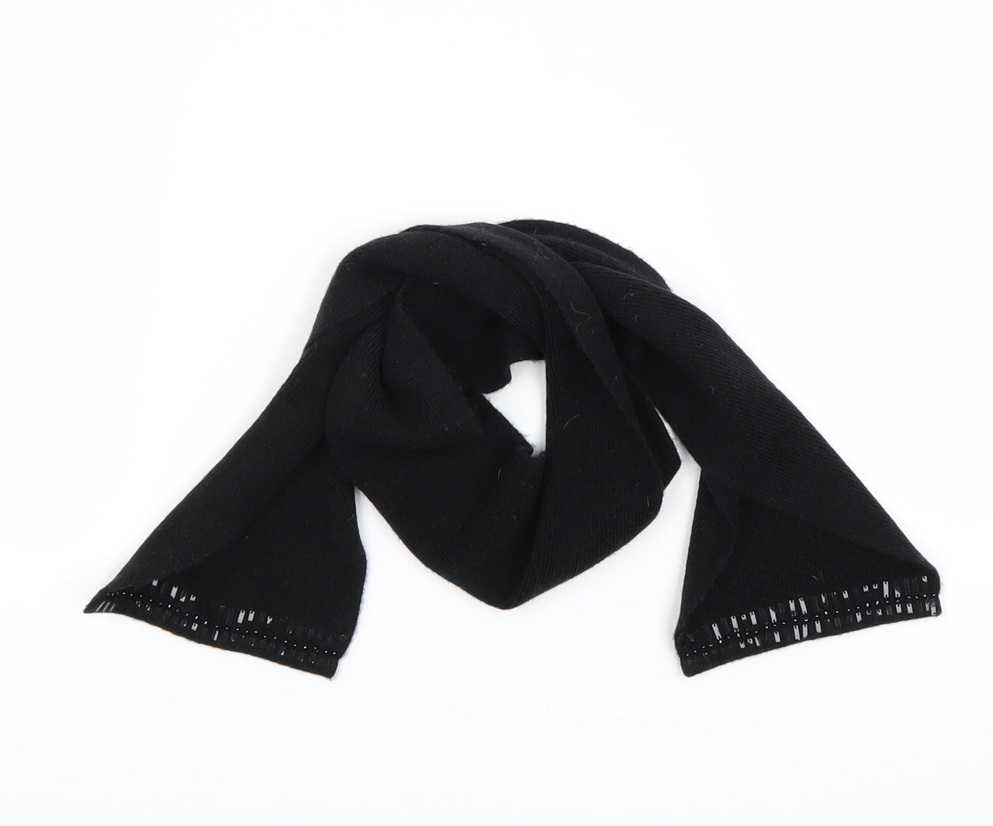 Preworn Womens Black    Scarf
