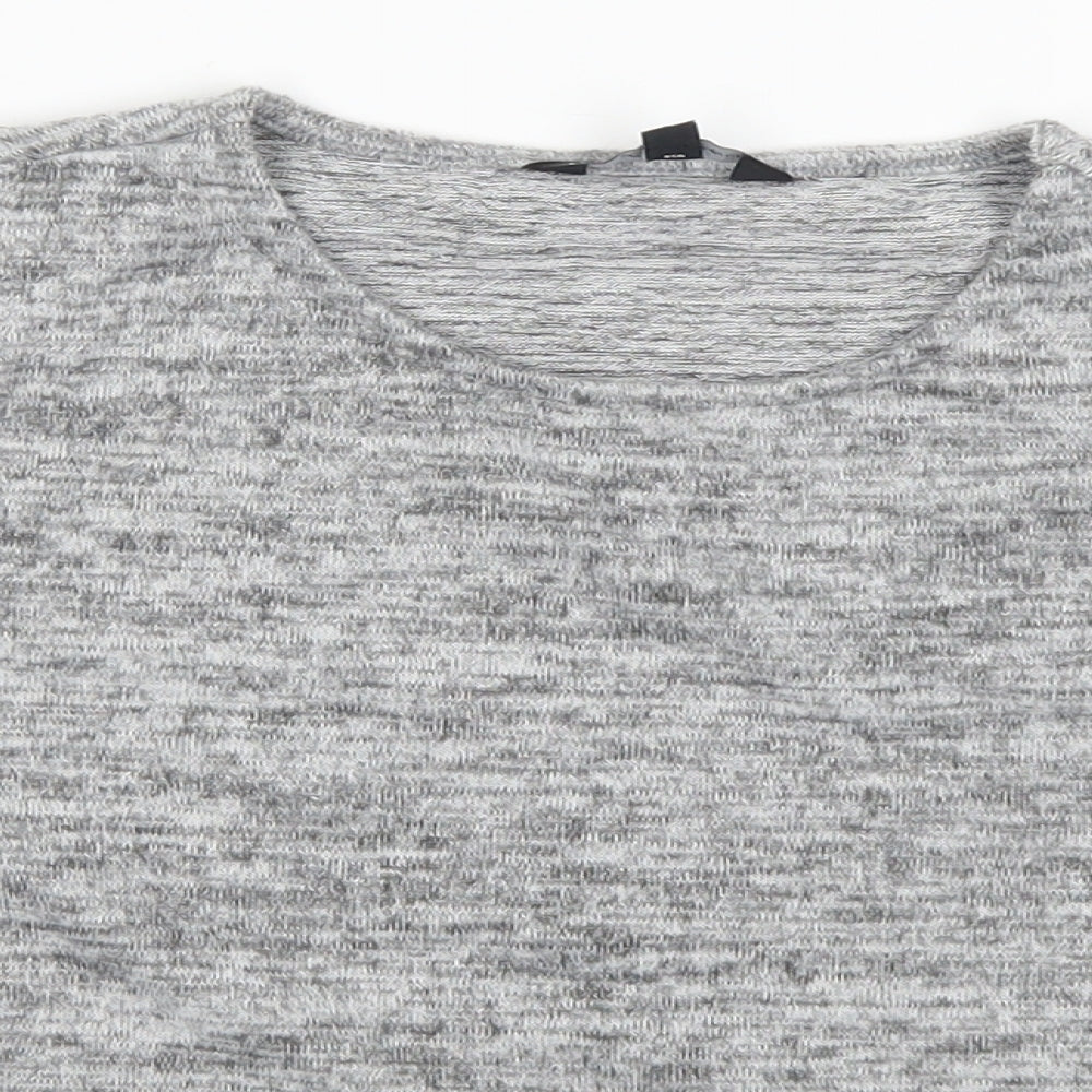 Candy Couture Girls Grey   Basic T-Shirt Size 12 Years