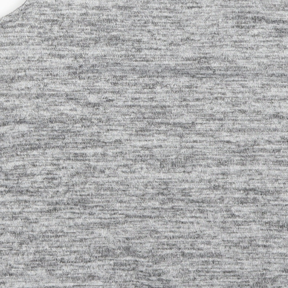 Candy Couture Girls Grey   Basic T-Shirt Size 12 Years