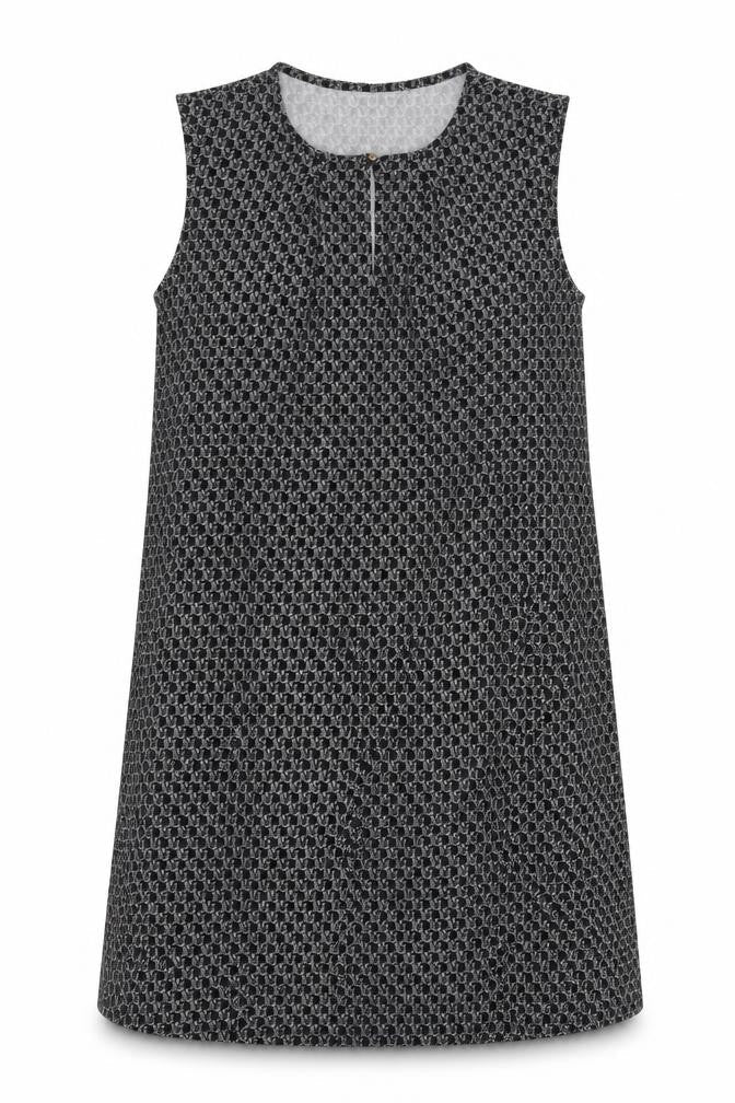 H&M Womens Black Geometric  Tank Dress  Size M
