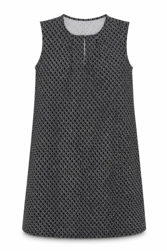 H&M Womens Black Geometric  Tank Dress  Size M