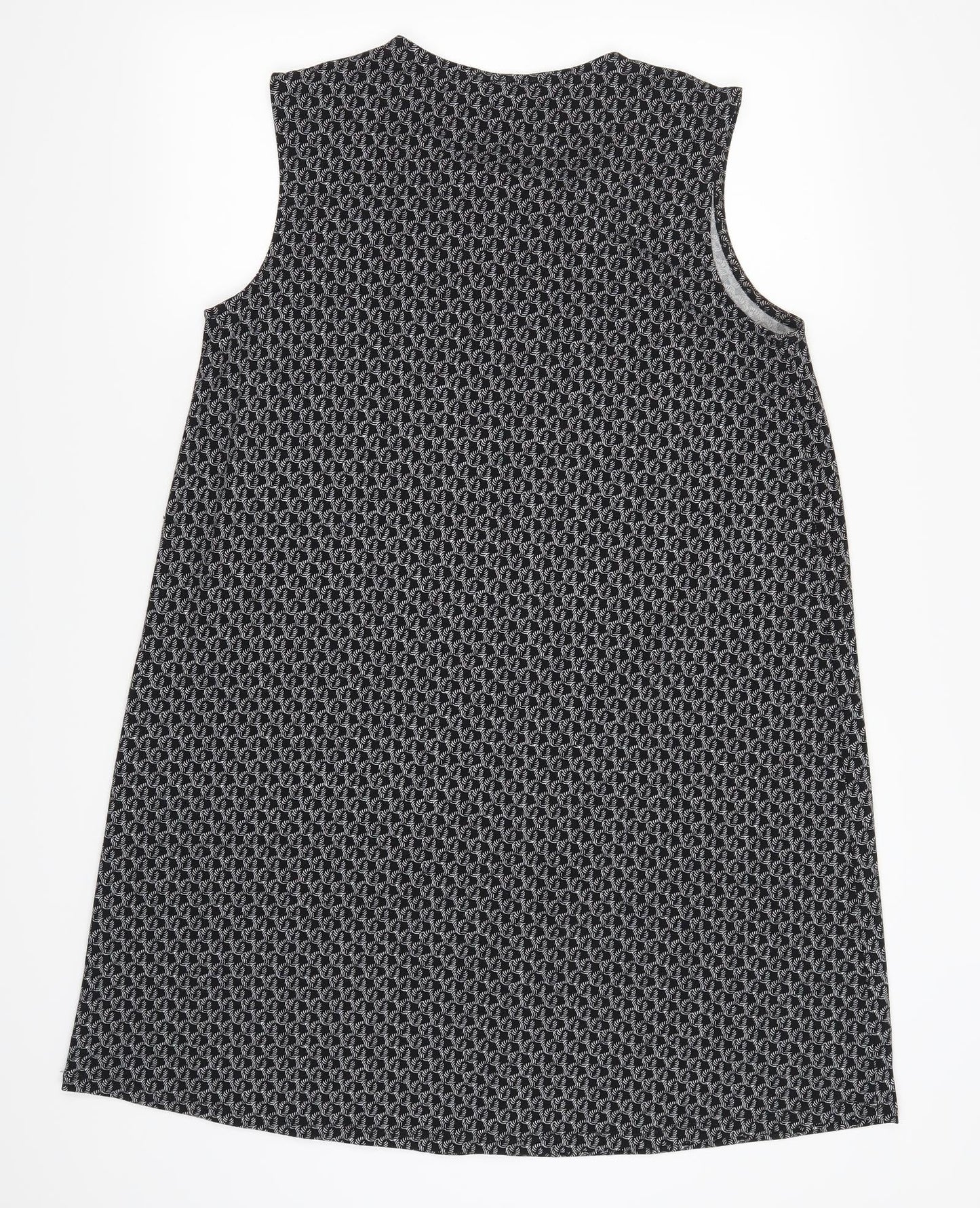 H&M Womens Black Geometric  Tank Dress  Size M