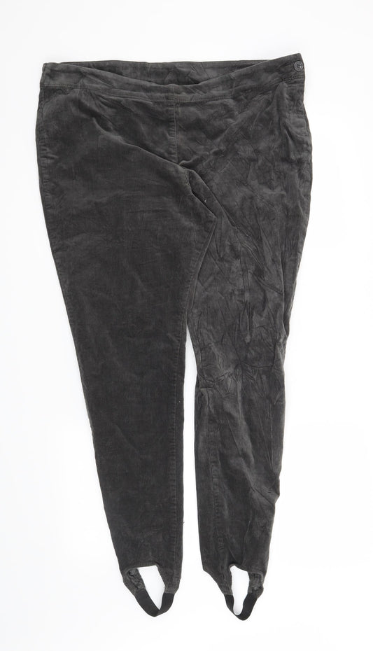 Marks and Spencer Womens Grey   Trousers  Size 18 L30 in