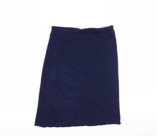 Preworn Womens Blue   Straight & Pencil Skirt Size 30 in