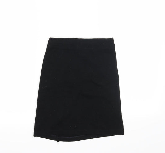 Preworn Womens Black   Straight & Pencil Skirt Size 28 in