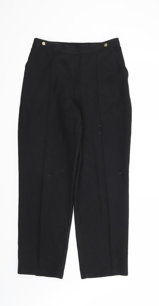 Marks and Spencer Womens Black   Trousers  Size 10 L28 in