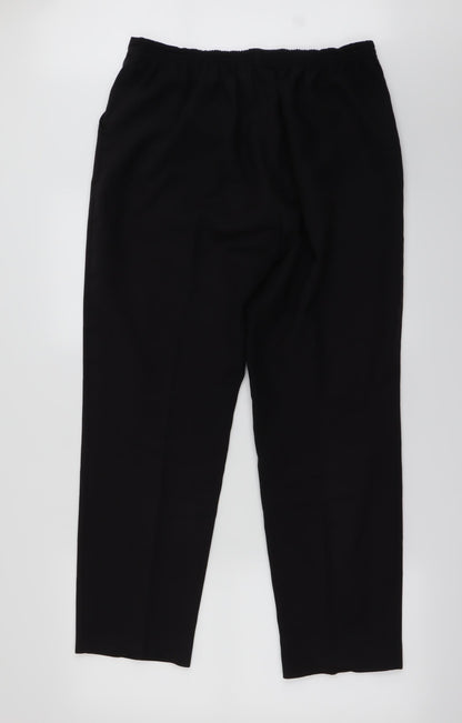 Preloved Classic Womens Black   Trousers  Size 12 L25 in - Back