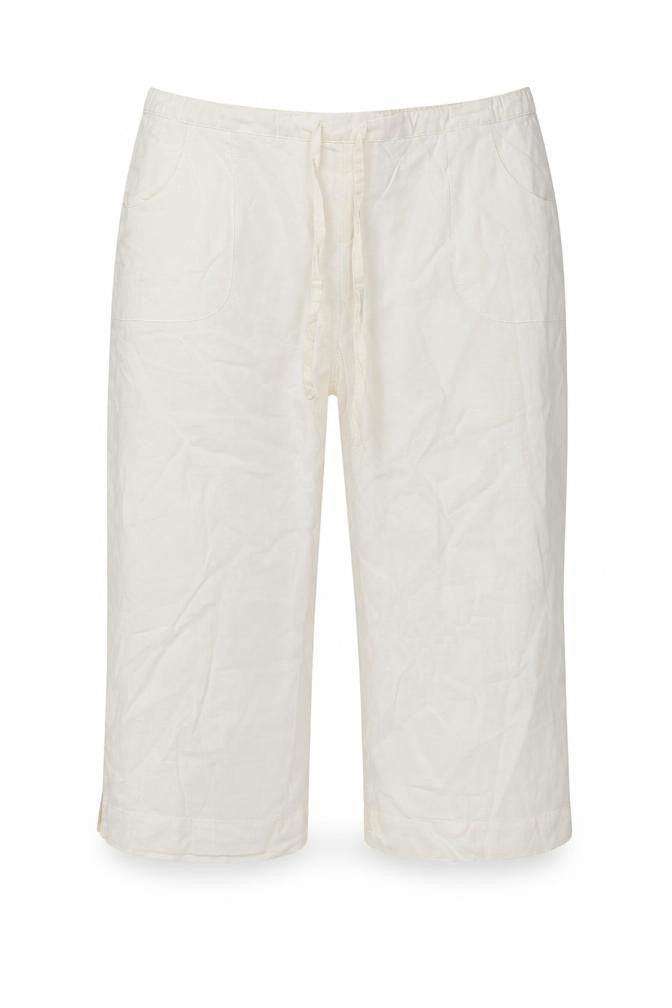 Preworn Womens Ivory   Cropped Trousers Size 34 in L20 in