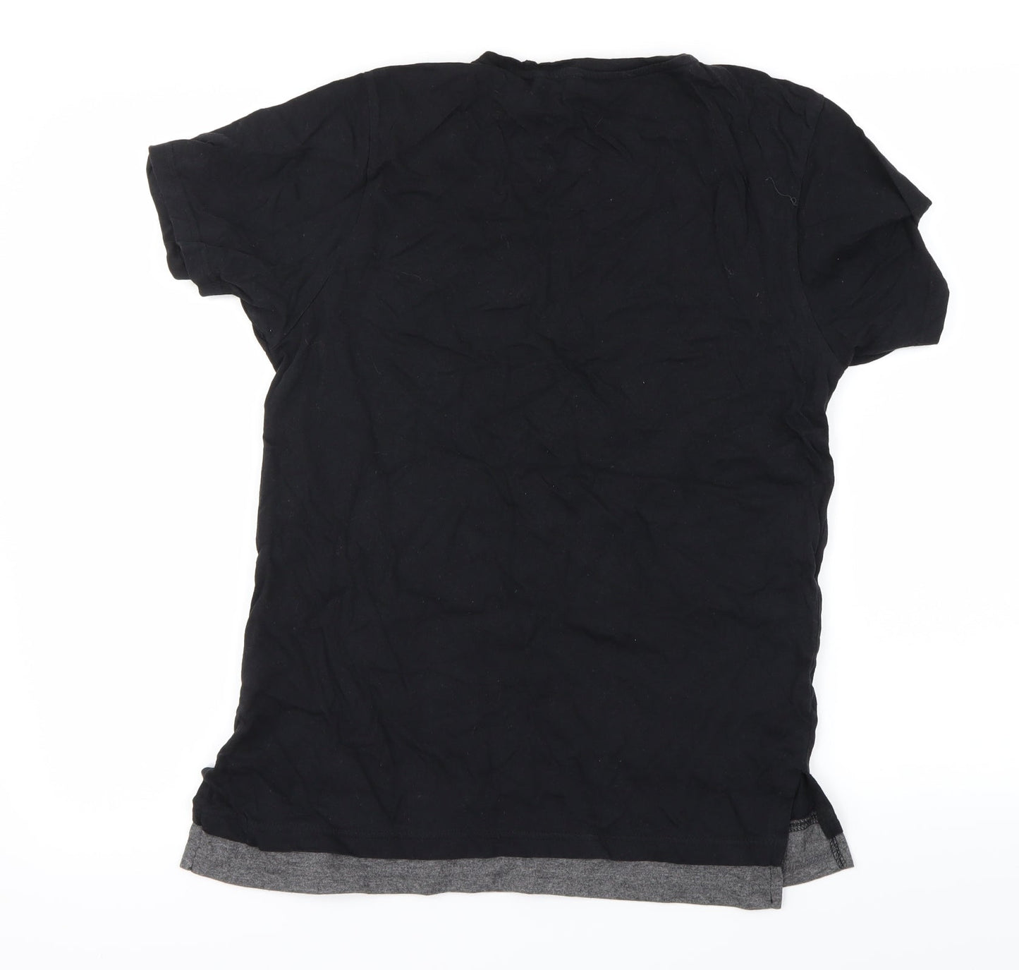 Cedar Wood State Womens Black   Basic T-Shirt Size S
