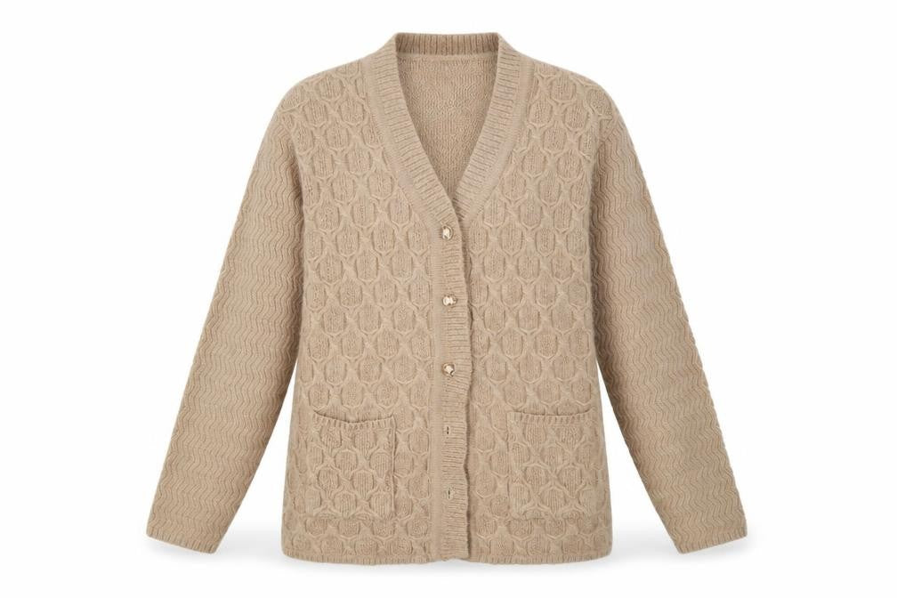 love live Womens Brown  Knit Cardigan Jumper Size XL