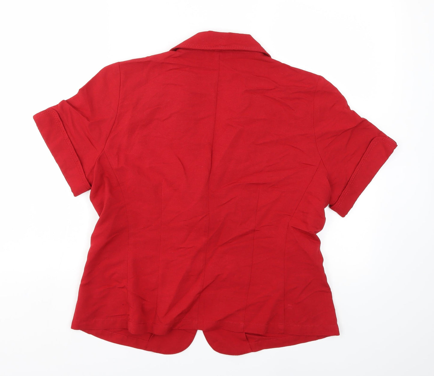 WOMbat Womens Red  Rayon Jacket  Size M