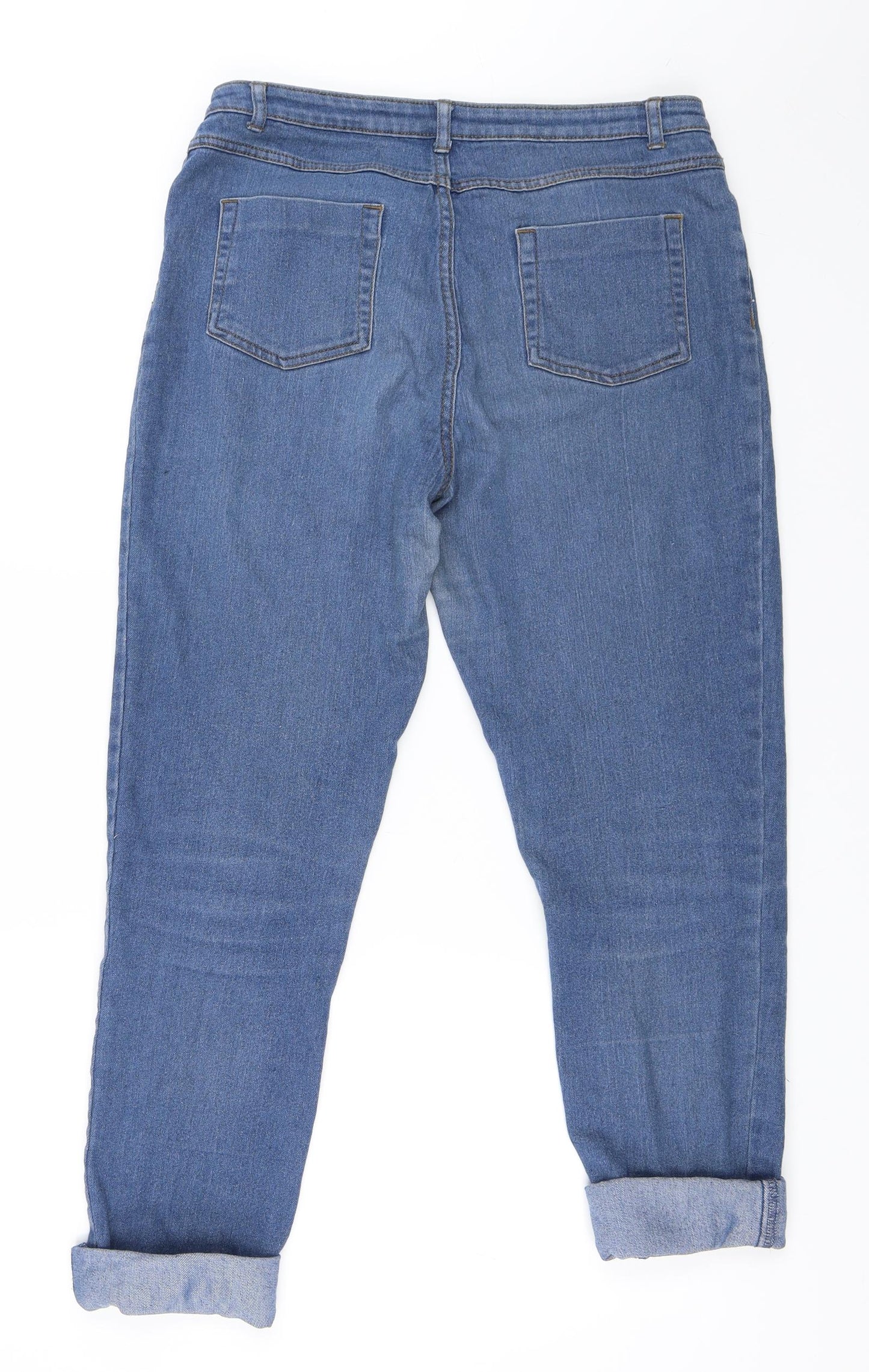 Preworn Womens Blue  Denim Straight Jeans Size 30 in L27 in