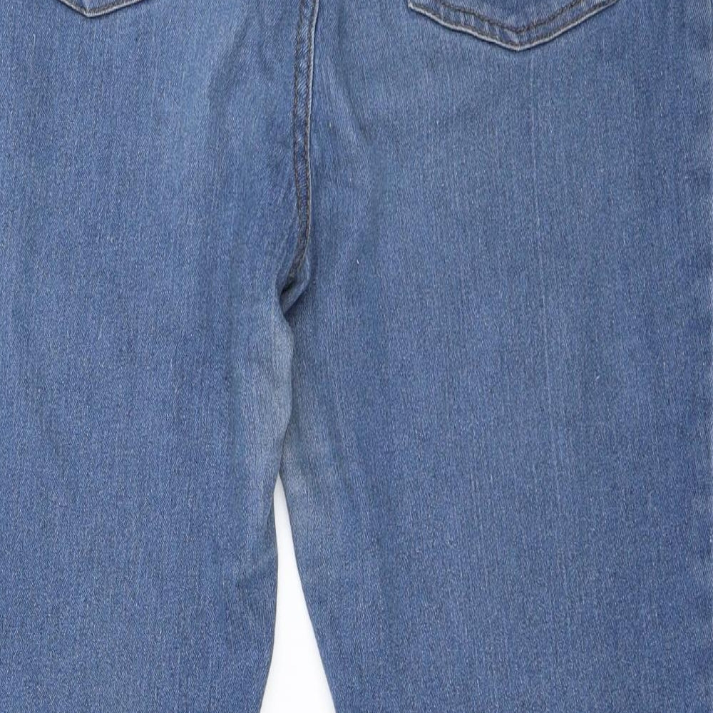Preworn Womens Blue  Denim Straight Jeans Size 30 in L27 in