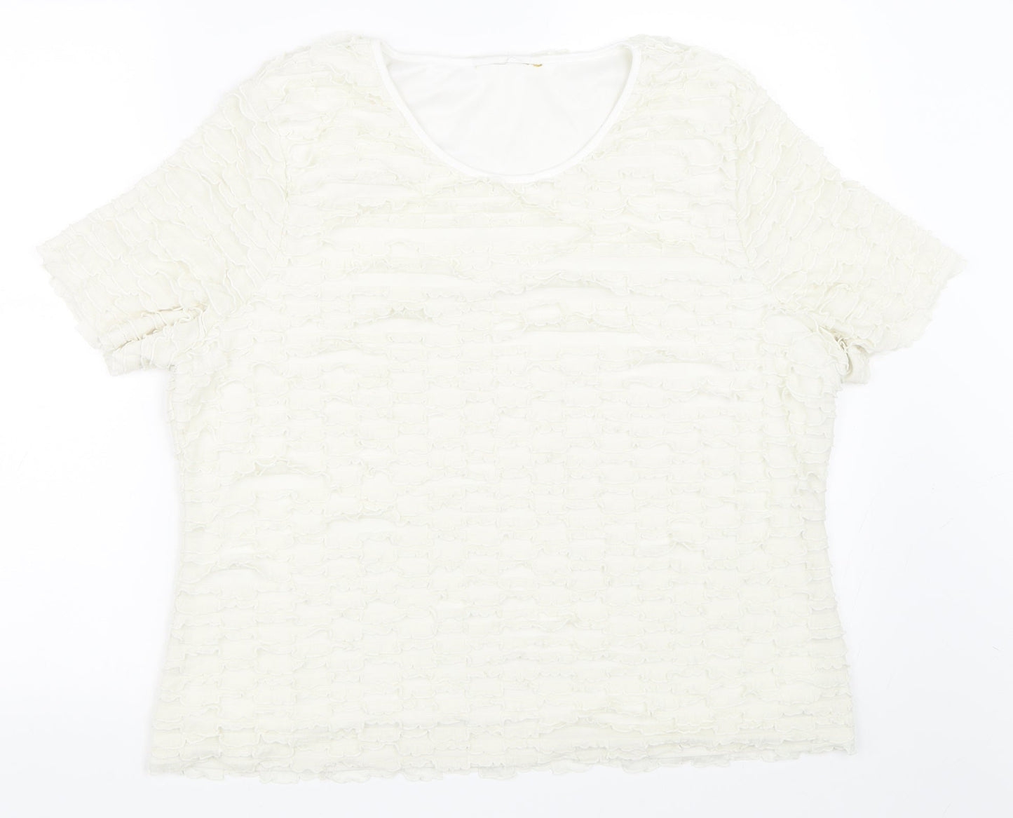 Preworn Womens Ivory   Basic T-Shirt Size M