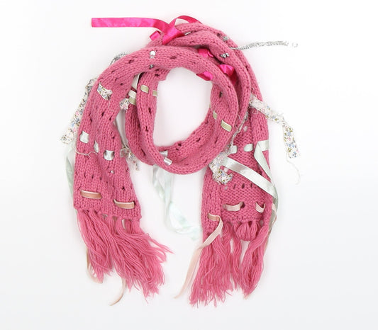 Preworn Girls Pink  Knit Scarf Scarves & Wraps One Size