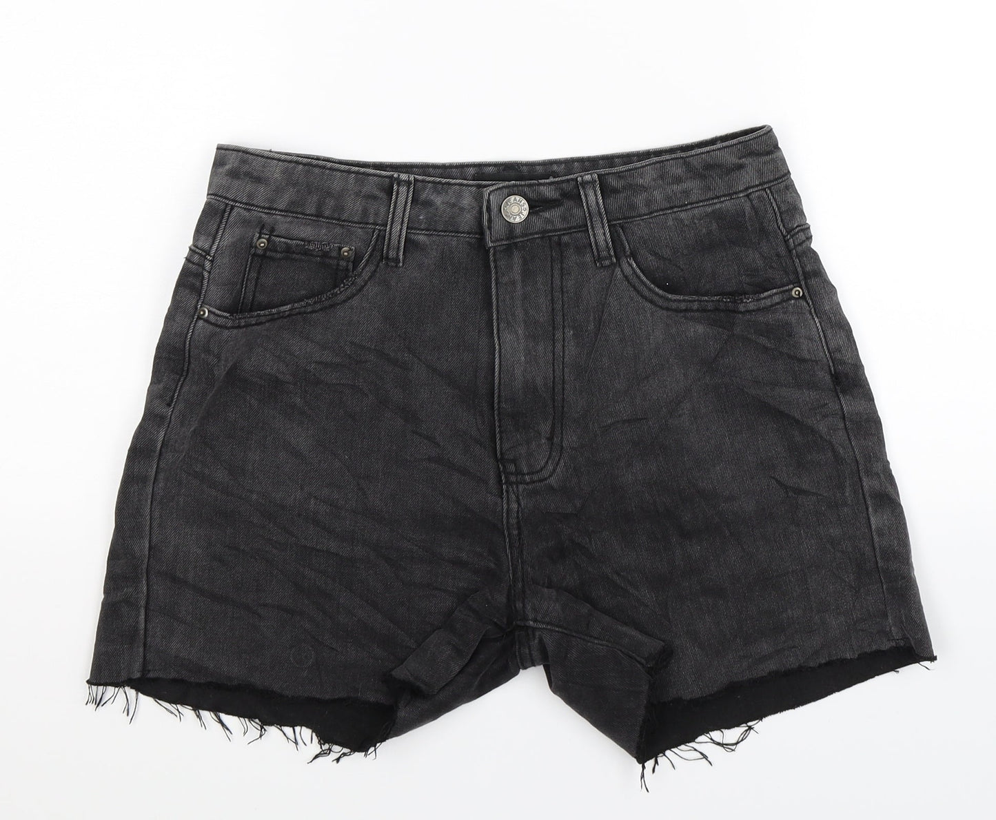 Momokrom Womens Grey  Denim Hot Pants Shorts Size 8