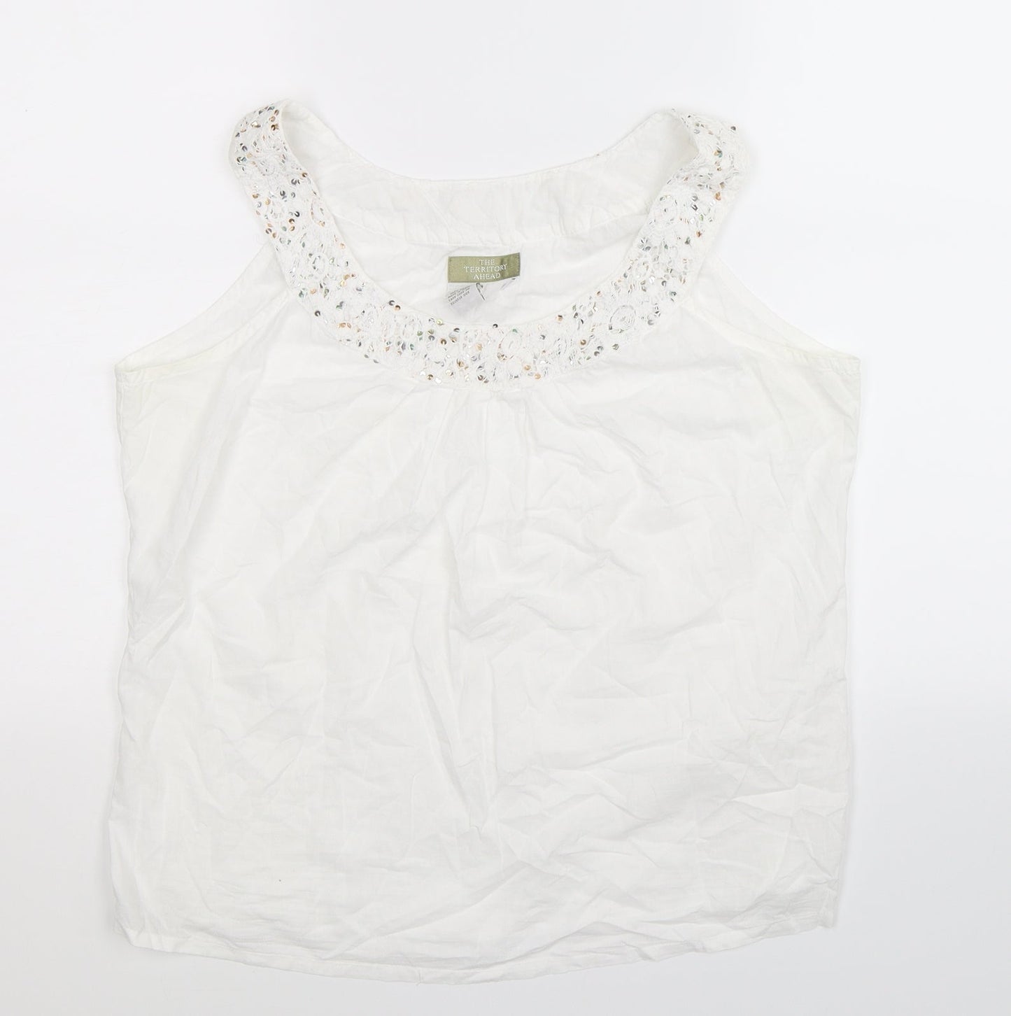 The Territory Ahead Womens White   Basic Tank Size M