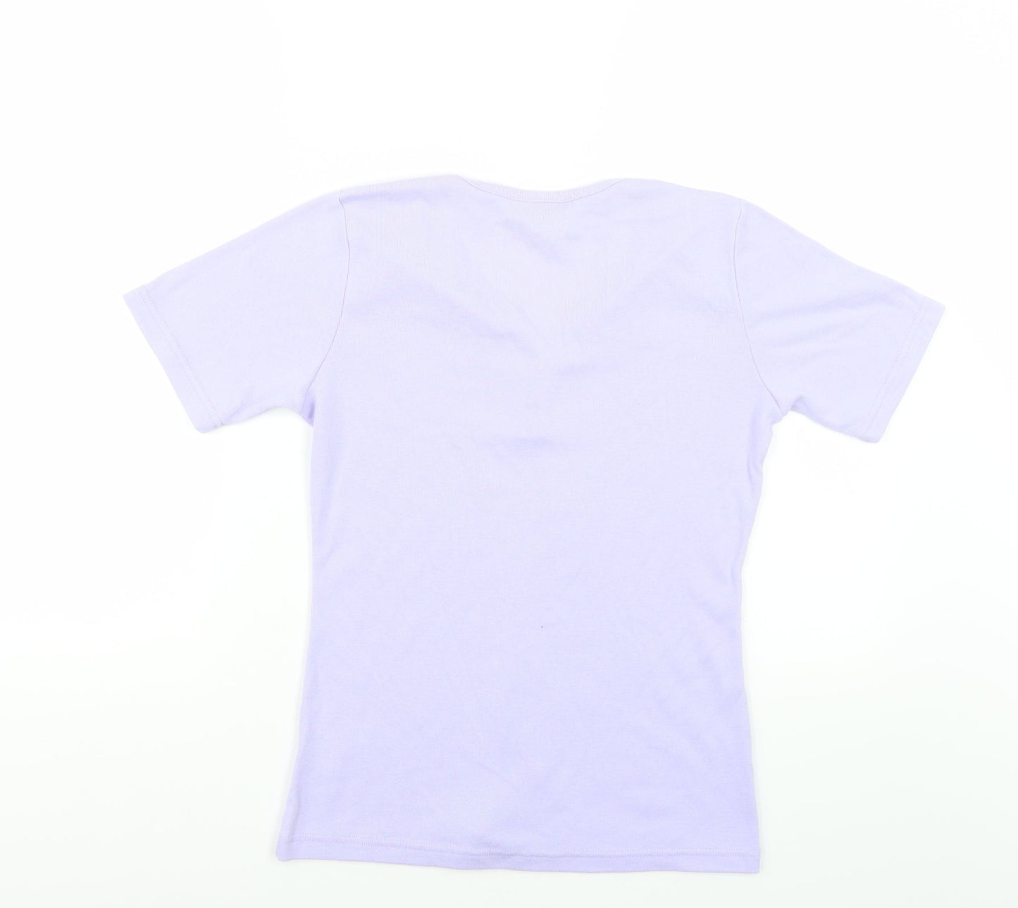 Classic  Womens Purple   Basic T-Shirt Size S